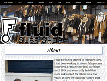 Tablet Screenshot of fluidsurfshop.com
